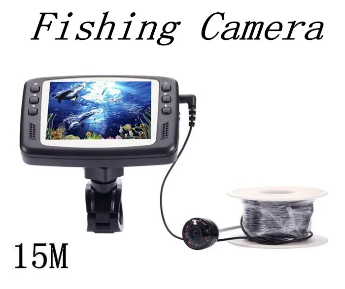 

8 IR LED 1000TVL 3.5'' Color LCD Monitor Underwater Ice Video Fishing Camera System 15m Cable Visual Fish Finder