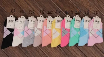 

40 color girl socks In autumn and winter cotton Female cotton socks Pure wholesale and mixed 10pair/lot