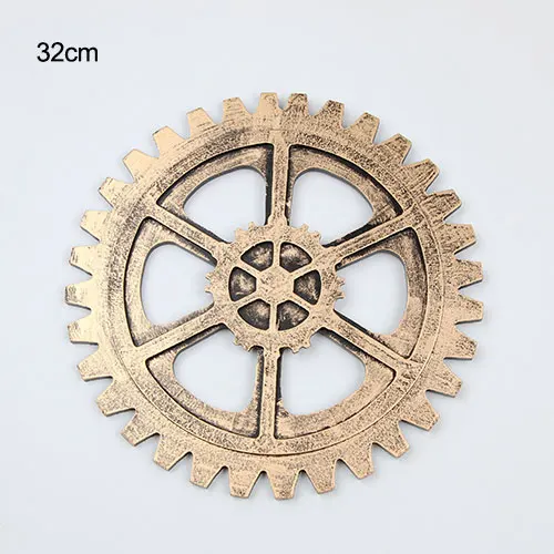 Gold 32cm Винтажный стиль, украшение на стену, настенная вешалка для гостиной, подвесная промышленная ветровая шестерня, настенная вешалка-украшение Orname - Цвет: Gold 32cm