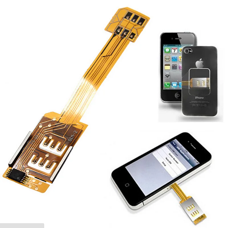Double Dual Sim Card Adapter Micro Sim Card Extention Sim Adaptor