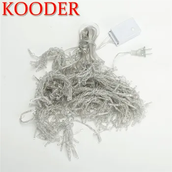 

KOODER LED Window Curtain Icicle Lights For Holiday Party Decoration Home LED Window Wallful String Lighting For Indoor Outdoor