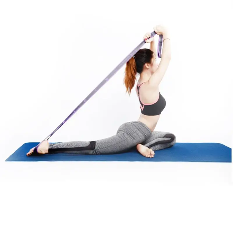 ① HobbyLane Sport Yoga Fitness Упругий эластичный пояс 9 кругов с упражнениями на сопротивление натяже ①