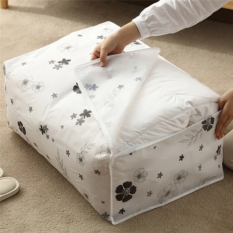 New Foldable Storage Bags Folding Organizer Bag for Clothes Quilt Blanket Pillow Luggage Breathable Storage Bags #3j09 (9)