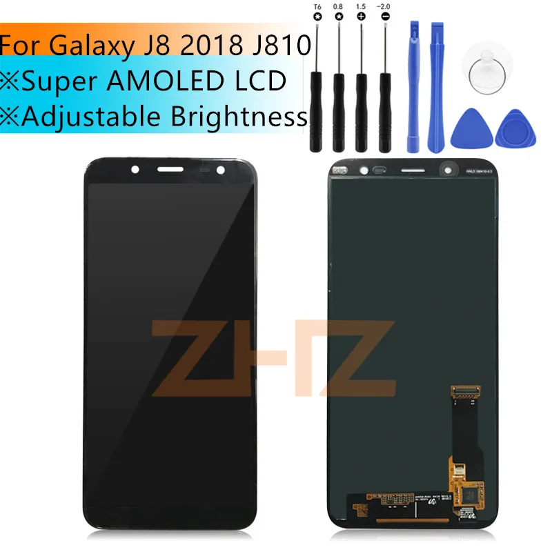 ЖК дисплей для Samsung Galaxy J8 2018 сенсорный экран дигитайзер J810 on8 ремонт запасные