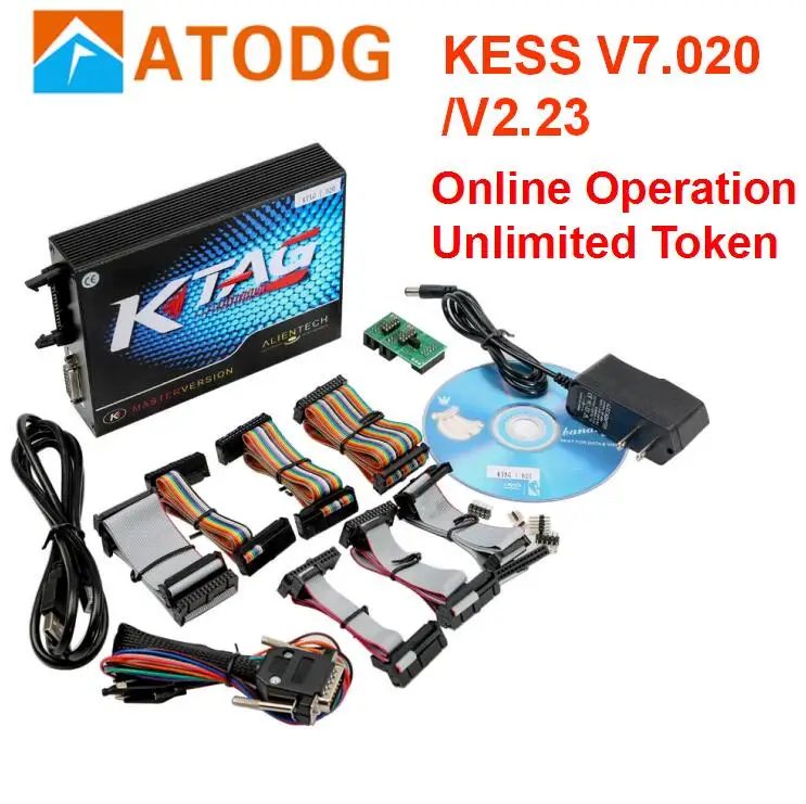 DHL онлайн версия KESS 5,017 ЕС Версия Kess V2 V5.017 V2.23 KTAG V7.020 без маркера OBD2 менеджер Тюнинг Комплект K-TAG 7,020 - Цвет: kess 5.017 green