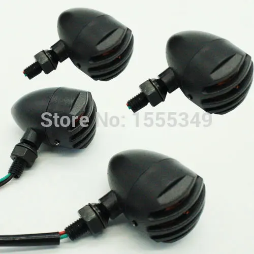 

2 pair Motorcycle Bullet Turn Signal Light Lamp For Harley Bobber Custom Chopper Cafe Vulcan Suzuki Honda Shadow Yamaha Cruisers