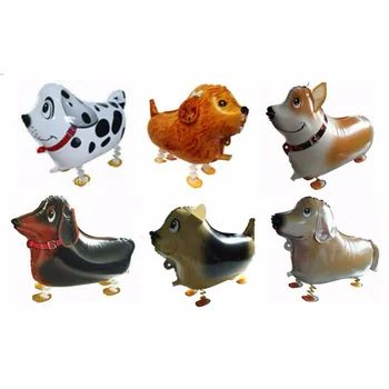 

10pcs Animal Balloons Pet Dog Balloons Walking Helium Balloon Air Walkers happy Birthday Party Decorations Kids toys gifts