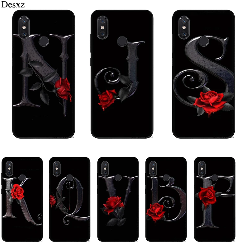 

Silicone Mobile Phone Case For Huawei P30 P20 P10 P9 P8 Lite Pro P Smart Cover TPU Black Letter Shell