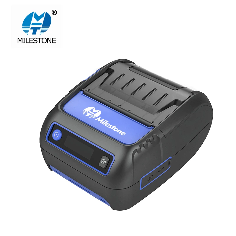 Термопринтер Milestone для чеков ярлыков 58 мм портативный Bluetooth-принтер этикеток POS
