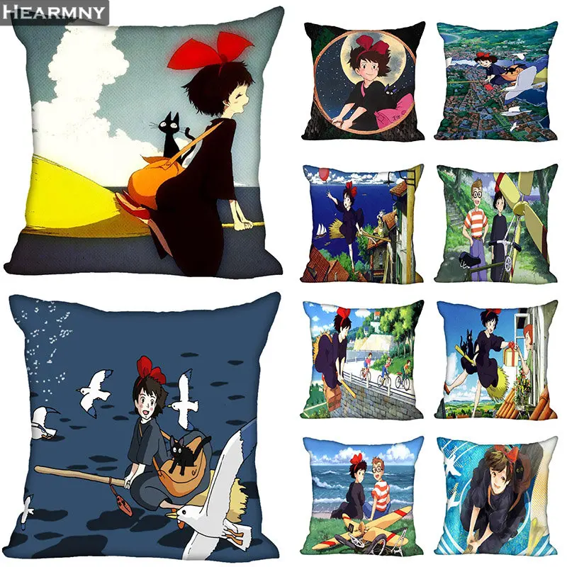 

Kiki's Delivery Service Hot Pillow Case High Quality New Year's Pillowcase Decorative Pillow Cover For Wedding Decorative