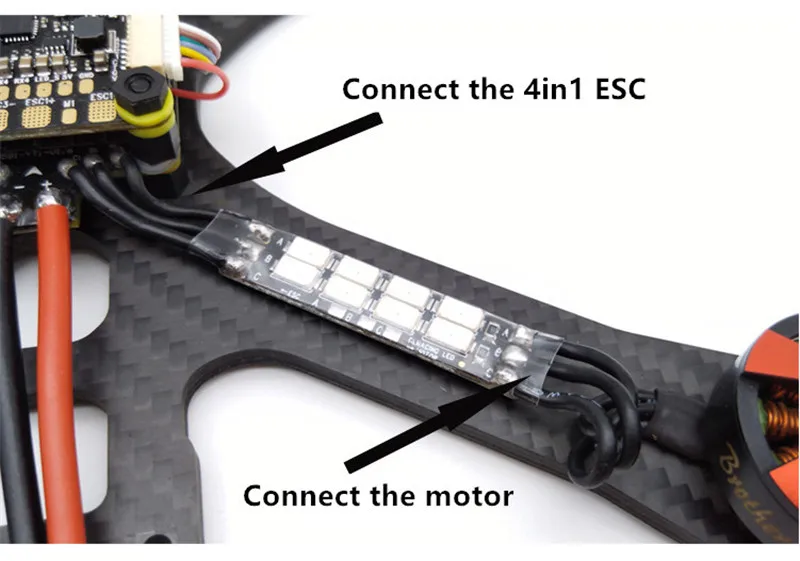 4 шт./лот 5730 FPV LED CL_Racing LLC Встроенный последовательный 8 шт. светодиодная поддержка