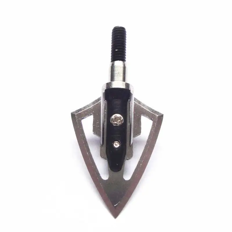 

6PCS Fighter Style 6-Blades arrow head hunting Broadheads 100 Grain Arrows archery aluminum hunting points fit crossbow arrow