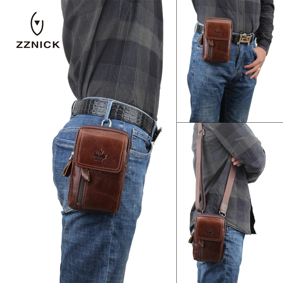 ZZNICK 2019 الرجال الهاتف حقيبة كيس جلد طبيعي الخصر حزم حزمة مراوح جلدية الحقيبة السفر الخصور حقيبة الذكور حزام حقيبة ظهر ZZNICK 2019 الرجال الهاتف حقيبة كيس جلد طبيعي الخصر حزم حزمة مراوح جلدية الحقيبة السفر الخصور حقيبة الذكور حزام حقيبة ظهر