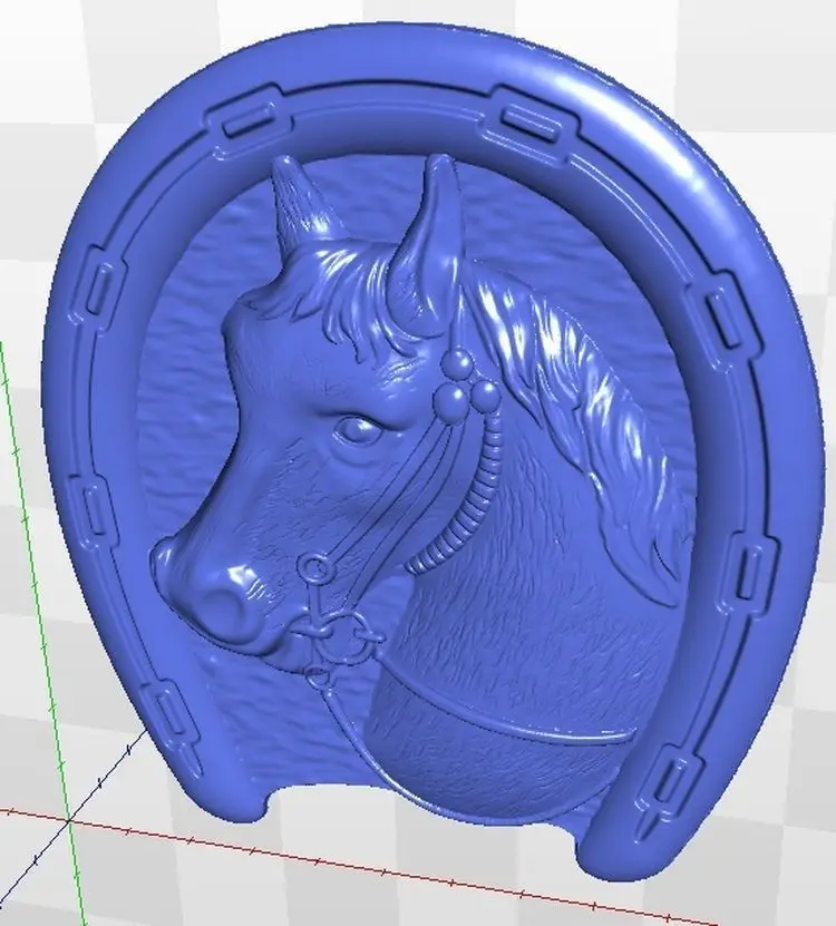 Рельеф для ЧПУ в формате STL artcam Модель 3d horse_18|for cnc|3d model reliefcnc relief |