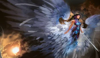 

Magic Board Games dark Fantasy Angel Planechase mousepad mgt big Pad tcg card custom playmat play mat playmats with storage bag