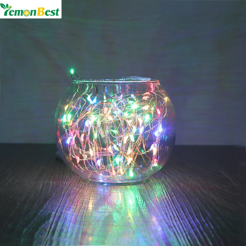 10m RGB Solar Garden Lamp Wedding Decoration 100 LED ...