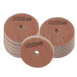 CNBTR 10000 Грит 3 дюймов Dia полировальные подложки диск мрамор камень полировщик Сухой Алмаз упаковка из 10