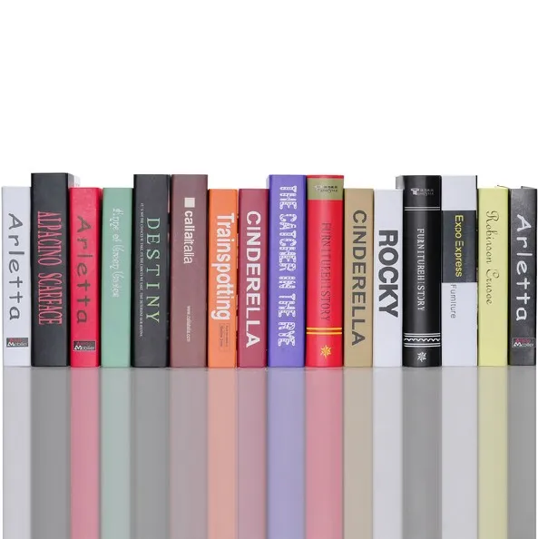 10 قطعة المحاكاة دراسة الكتاب الزفاف التصوير خزانة مربع قالب زخرفة الدعائم محاكاة وهمية وهمية كتاب