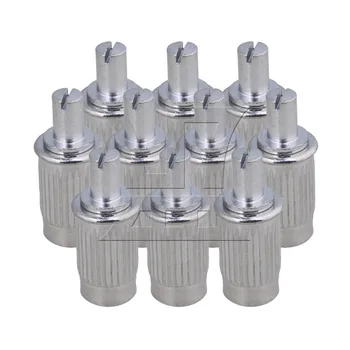 

Yibuy Chrome 0.84Inch Thread Length Tune-O-Matic Guitar Bridge Roller Saddle Posts Adjusters Wide Anchors