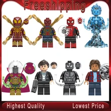 Вдали от дома фигурка человека-паука Mysterio Человек-паук Мария Хилл гидро-человек Ned-Liz Человек-паук Строительный Блок Детские игрушки X0266