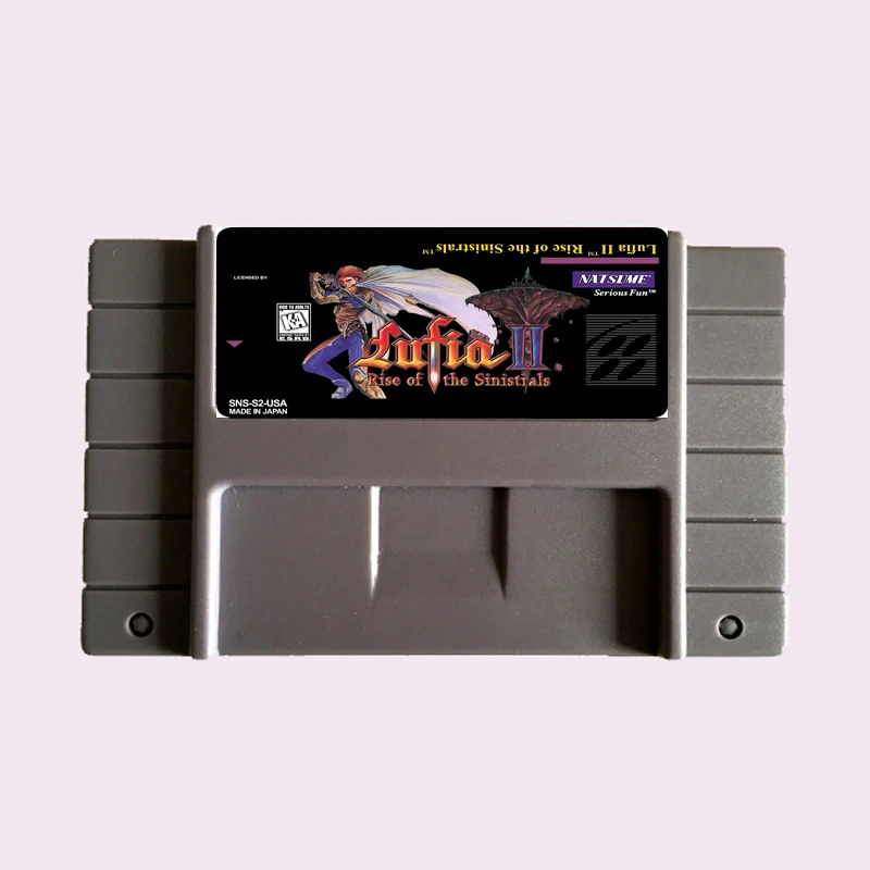 Сохраните файл Lufia 2 NTSC 16 большая серая игровая карта для американской версии