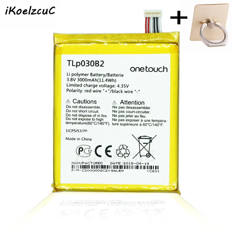 IKoelzcuC аккумулятор для телефона + подарок Alcatel One Touch Pop S7 OT 7045 7045Y TLP030B1 TLP030B2 Сменные