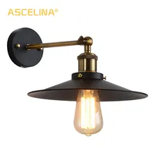 ASCELINA lámpara de pared para apartamento lámpara de luces de pared para el hogar vintage industrial led dormitorio luz iluminación escaleras E27 85-260V