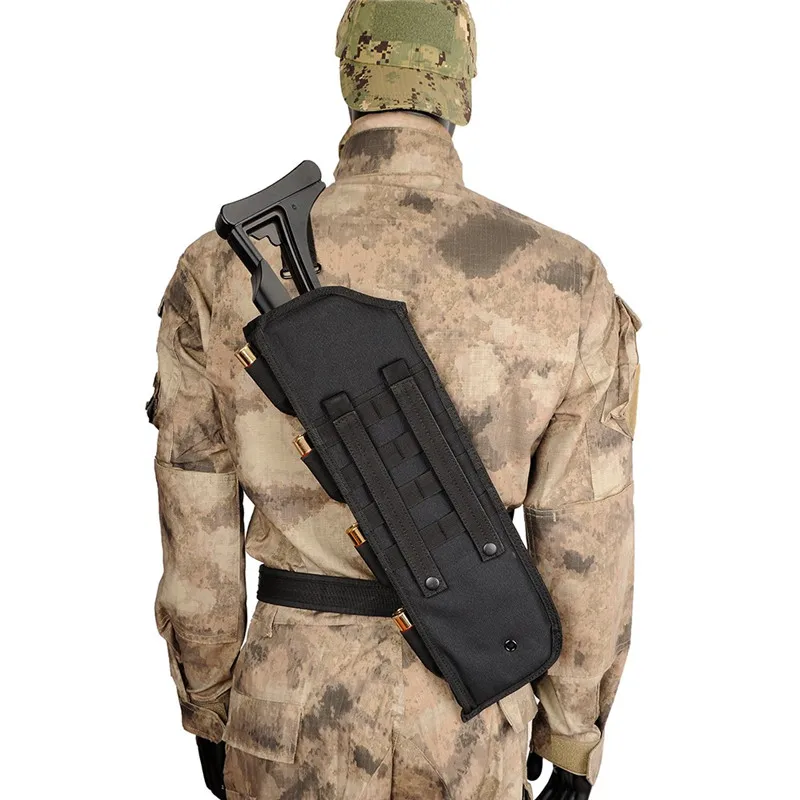 19&quot;Tactical AK Rifle Scabbard Molle Bag Military Shoulder Sling Padded Shotgun Holster Backpack ...