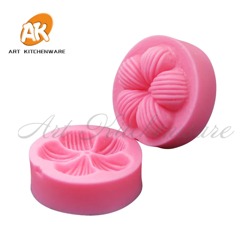 5 Petal Flower Veiner Mold Sugarpaste Silicone Floral Veining Mold