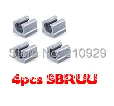 

4pcs SBR16UU Linear guides Bearing steel cylinder block