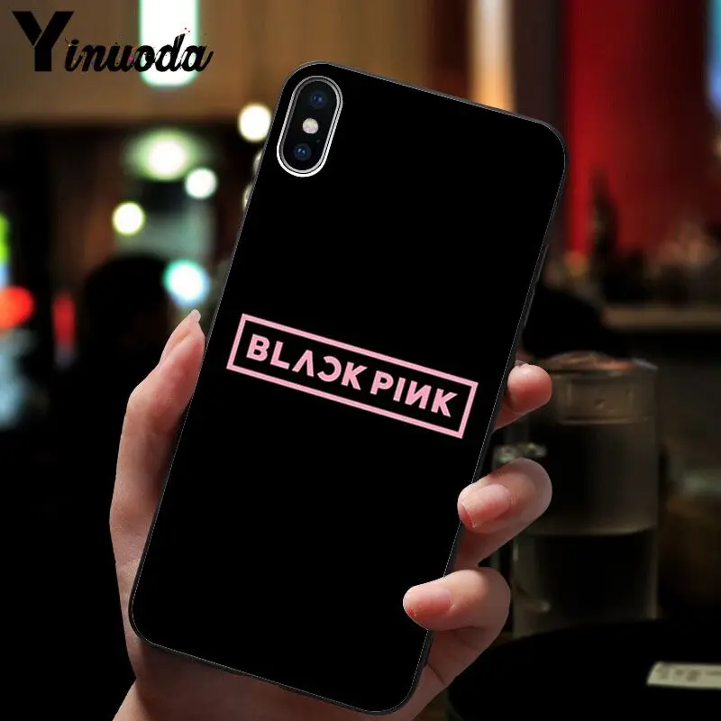 Yinuoda BLACKPINK LISA Kpop Beautiful Phone Accessories Case for Apple iPhone 8 7 6 6S Plus X XS MAX 5 5S SE XR Cellphones