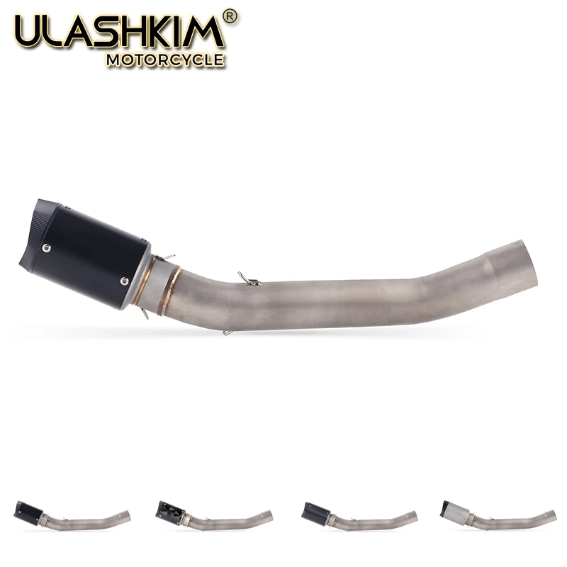 

Motorcycle Exhaust Muffler Escape Middle Link Mid Pipe Full System Slip On For Kawasaki Z750 Z 750 With DB Killer Q