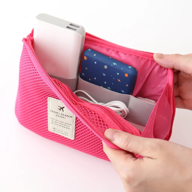 Best Price Organizer System Kit Case Storage Bag Digital Gadget Devices USB Cable Earphone Pen Travel Insert Portable Digital Storage Bag