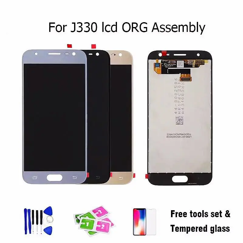 100% Test HH for Samsung Galaxy J3 2017 J330 LCD Screen Display and Touch Digitizer Assembly For SAMSUNG | Мобильные телефоны и