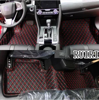 

High quality! Special car floor mats for Honda Civic 2018-2016 waterproof car rugs durable carpets for Civic 2017,Free shipping