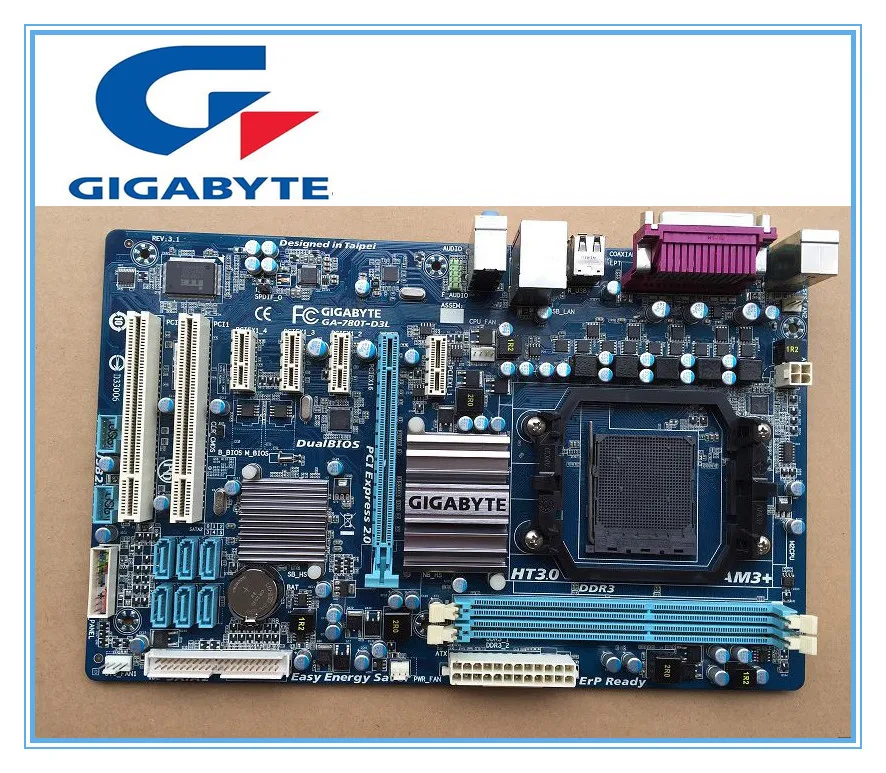 

Free shipping original motherboard for gigabyte GA-780T-D3L AM3+ DDR3 780T-D3L 16GB ATX desktop motherboard