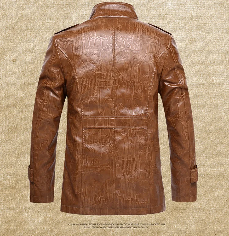 Brand Leather Jacket Men Slim Warm Mens Washed Leather Motorcycle Biker Jackets Standing Collar Coat Plus Size 4XL Outwear Parka men's genuine leather motorcycle jackets