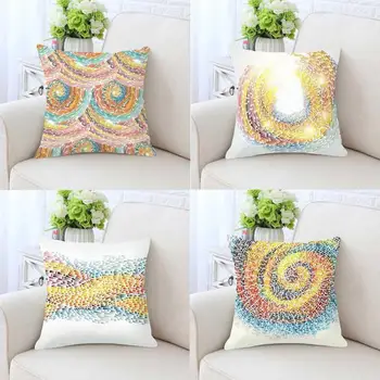 

New Arrival 2018 Modern Home Decor Color Cushion Creative Turn Around Shine Colorful Soft Plush Decorative Sofa Throw Pillows