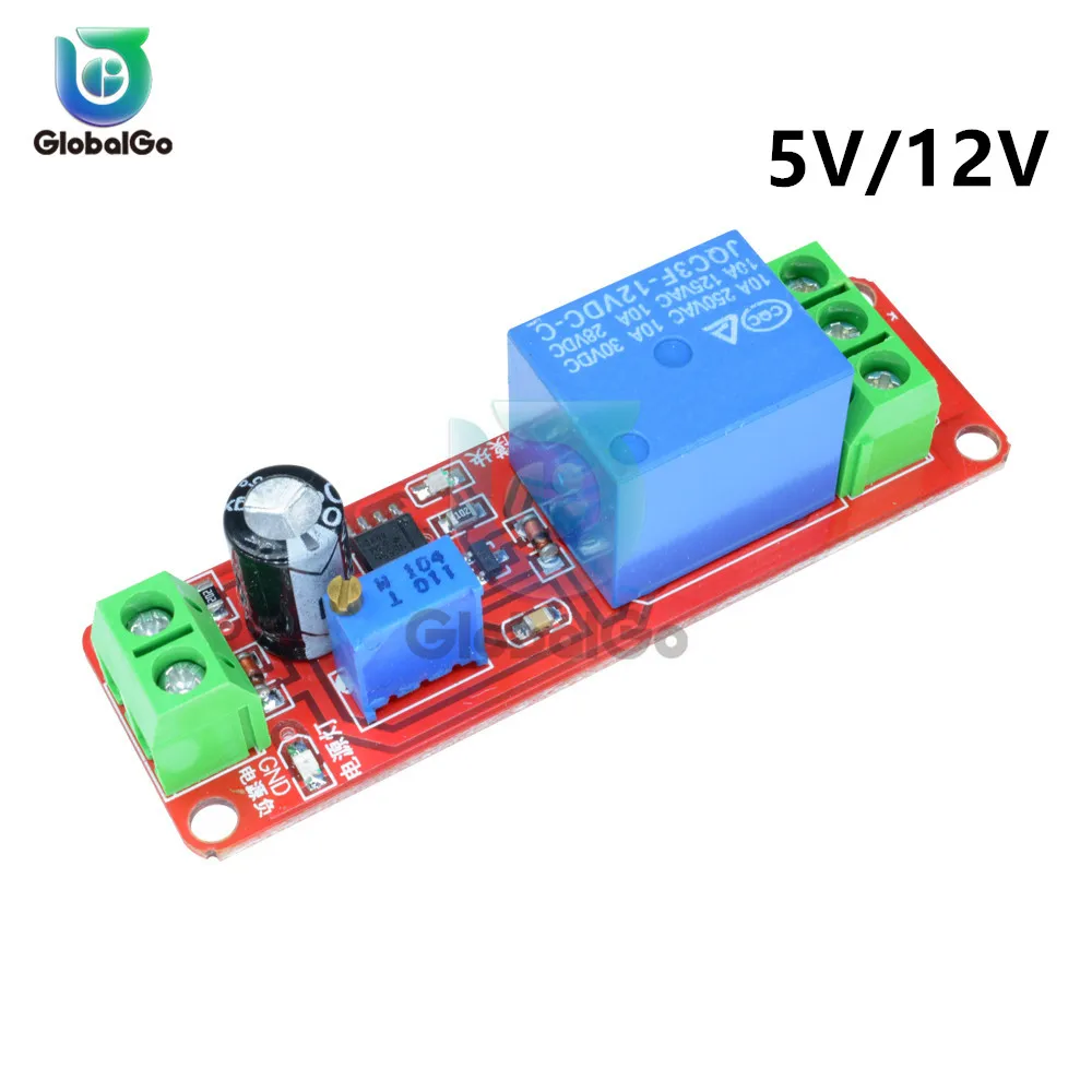 

DC 5V 12V Delay NE555 Trigger Time Relay Shield Timing Timer Control Car Relays Timer Delay Switch Module Board Diy Tool