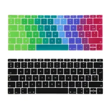 UK EU французский AZERTY силиконовый чехол для клавиатуры для MacBook New Pro 13 "A1708 (2016 версия, без сенсорной панели) для 12" A1534 Retina(China)