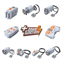 Motor Technic Series 8883 8881 8882 Train Remote Control Battery Box Switch LED Light Power Functions