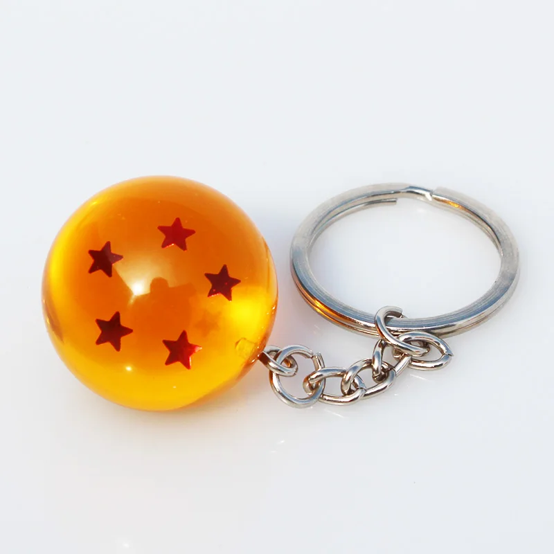 DBZ Collections 2.5cm Dragon Ball  7 Stars Crystal Balls Keychain Pendant 