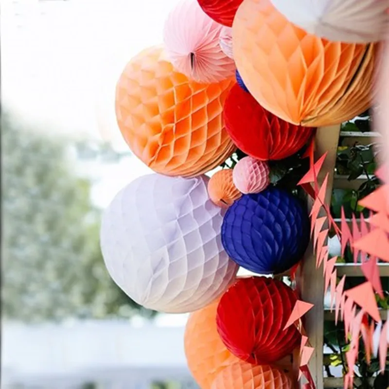 15Pcs/Lot 8inch 20cm Ball Paper Lantern Wedding Room Decoration Baby Shower Chinese