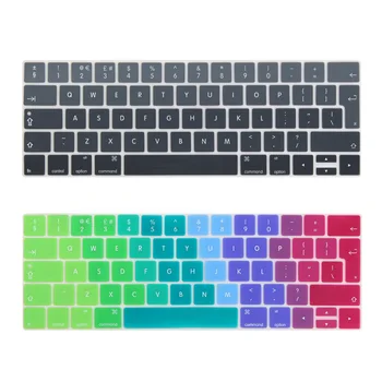 

English EURO Enter keyboard Cover for 2016-2018 Macbook Pro 13 15 inch with Touch Bar New Model A1706 A1707