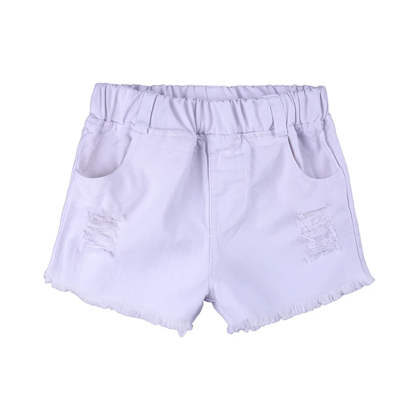 Baby Girl Off Shoulder Pink T Shirt Tops + White Shorts Outfit Children Clothes Sets 1-6y Girl Clothes TZ525