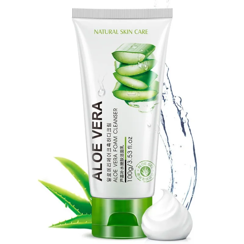 

100g Aloe Vera Extract Hydrating Repair Facial Cleanser Female/Male Oil Control Cleanser Acne Treatment Deep Pore Clean