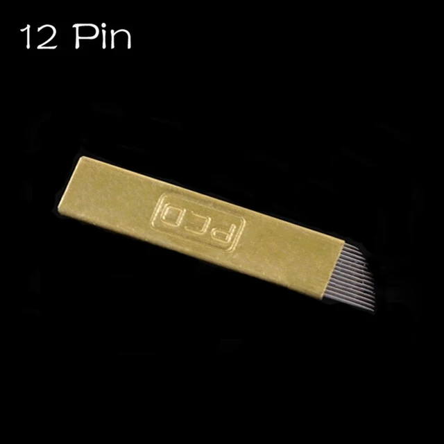 100 Pcs PCD Needle Microblading 12 Pin Lamina Tebori 12 Hard Microblading Permanent Makeup Eyebrow Tattoo Supplies 100 Pcs PCD Needle Microblading 12 Pin Lamina Tebori 12 Hard Microblading Permanent Makeup Eyebrow Tattoo Supplies