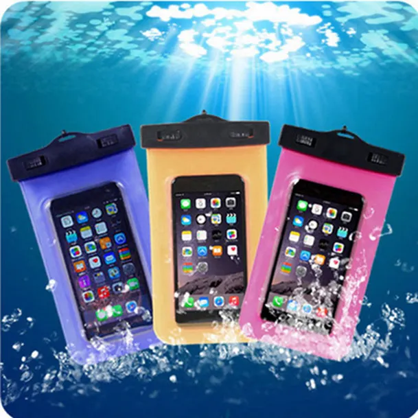 

PVC Waterproof Diving Bag For Mobile Phones Underwater Pouch Case For HTC Butterfly S 9060 901e Butterfly X920E Phone 8S A620E