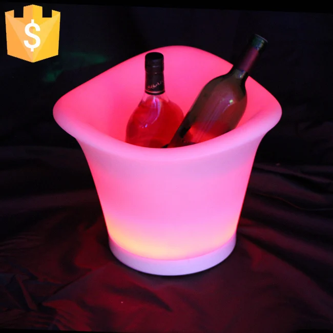 SK LF09(L34*W34*H27cm) LED illuminated color changing ice bucket led