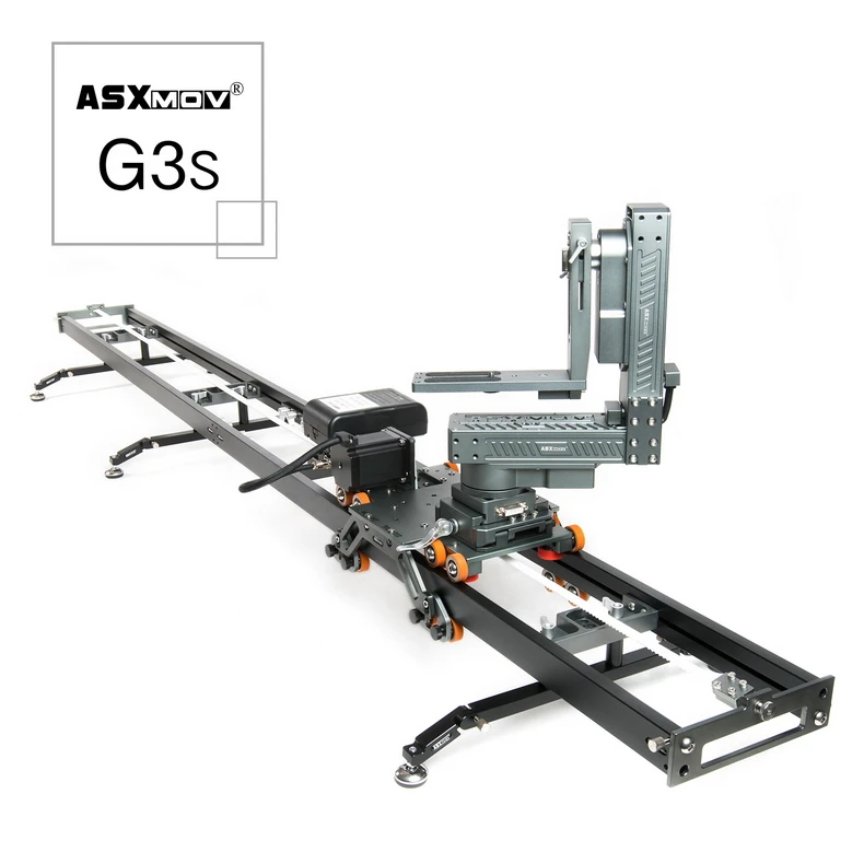 Наивысшего качества ASXMOV G3S 200 см выдвижная timelapse анимации поворотник глава видеокамеры ползунок с контроллером - Цвет: 200cm Connect Slider